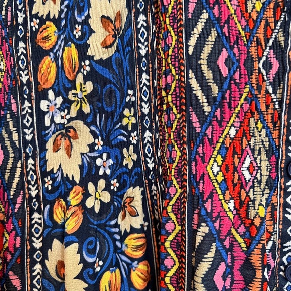 SPENSE Woman Boho Floral Print Sleeveless Button Up Top‎ Blouse Size 1X - Picture 6 of 10